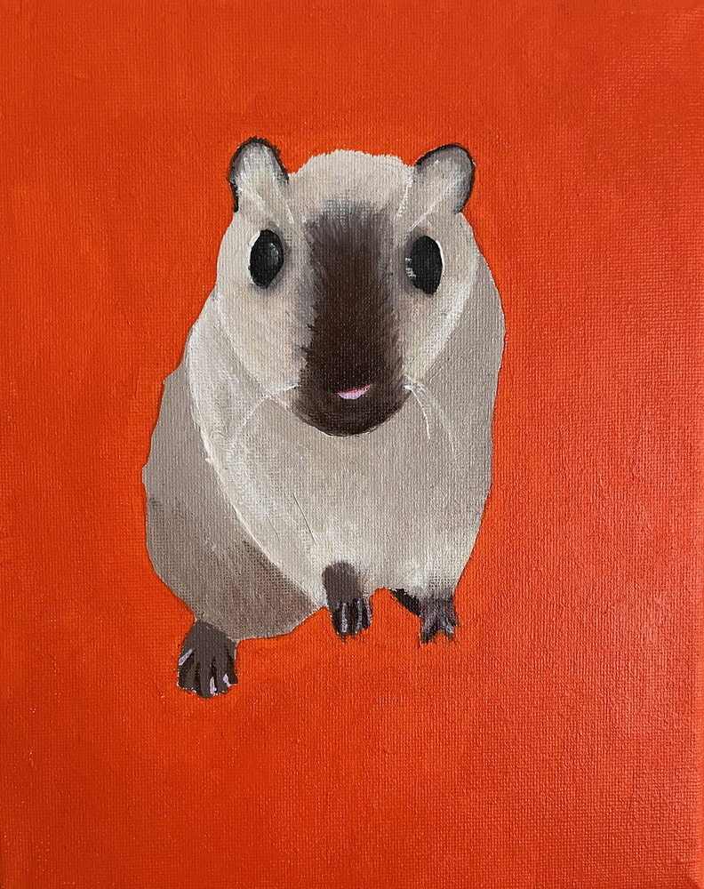 Maisie's Painting of a Gerbil